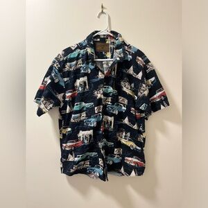 North River Men’s Classic Car Medium Button Up Cotton Shirt